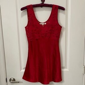 Victoria's Secret Red Lace Chemise